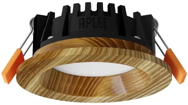 APLED - Lampada LED RONDO WOODLINE LED/3W/230V 3000K diametro 9 cm cenere legno solido