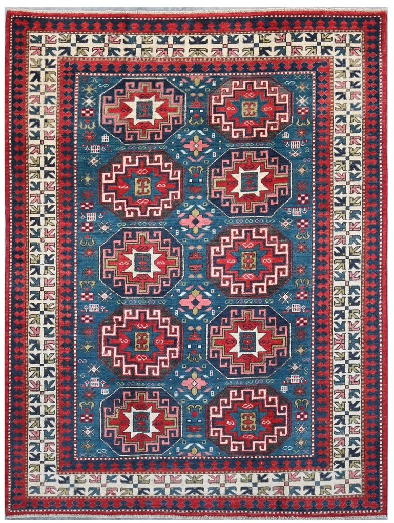 Kazak Tappeto orientale 140x200 (Pakistan) Annodato A Mano