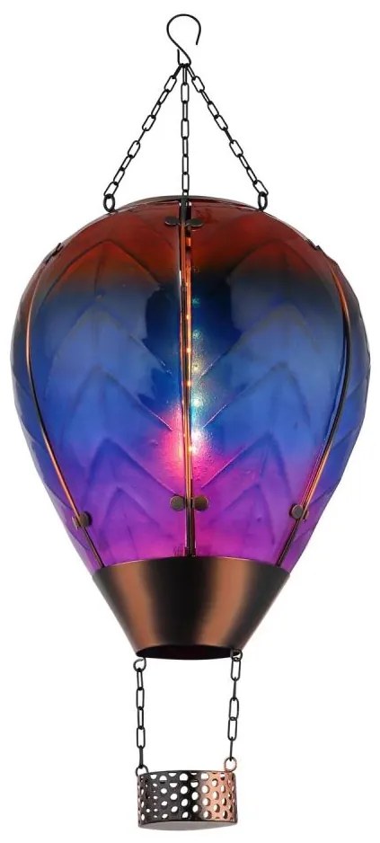 Globo 36137 - LED Decorazione solare a ciondolo 24xLED/0,2W/3V IP44 mongolfiera