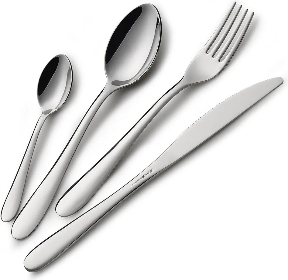 Servizio Set di Posate 24 pezzi in Acciaio Inox Eme Segno...