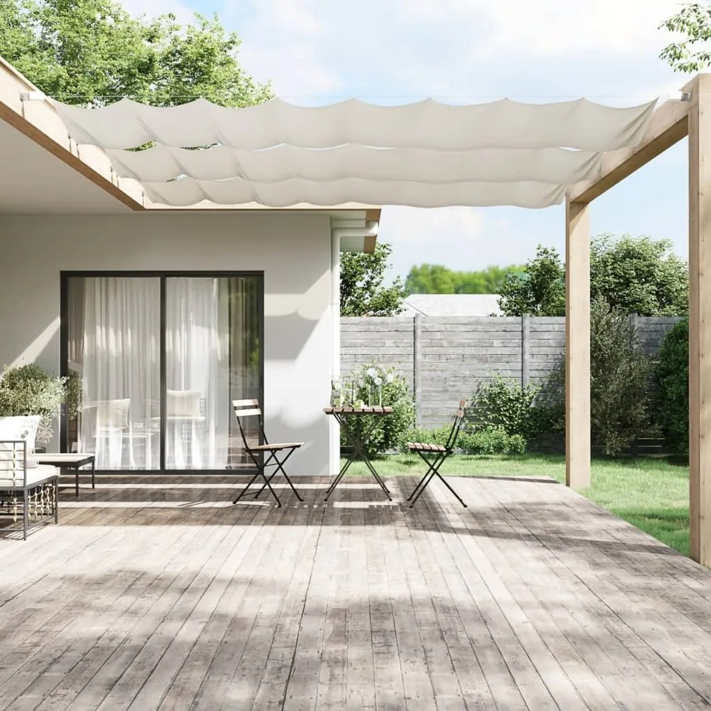Paravento Verticale Bianco 60x360 Cm Tessuto Oxford /