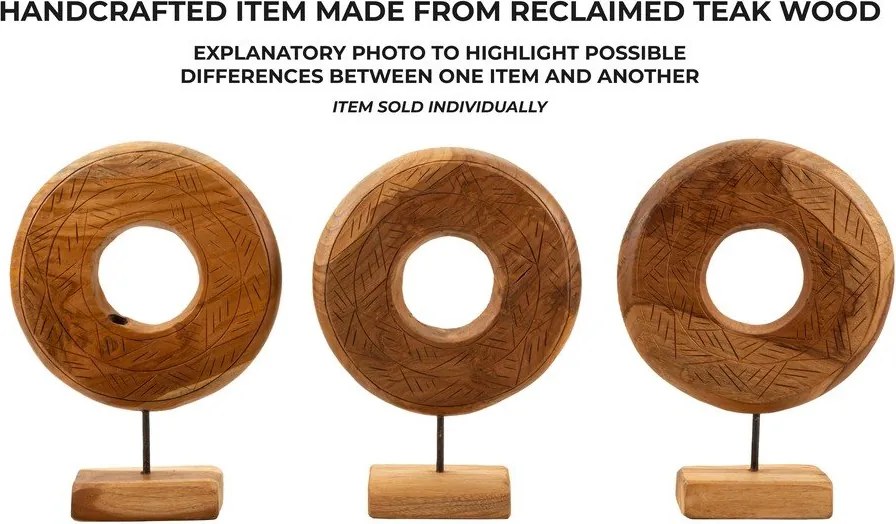 Statuetta in legno (altezza 38 cm) Dorat - Mauro Ferretti