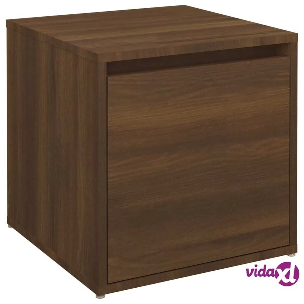 vidaXL Cassetto Contenitore Rovere Marrone 40,5x40x40cm in Multistrato