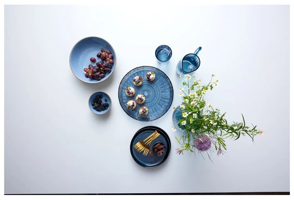 Piatto da dolce nero/blu in gres ø 21 cm Gastro Dark Blue/Black – Bitz