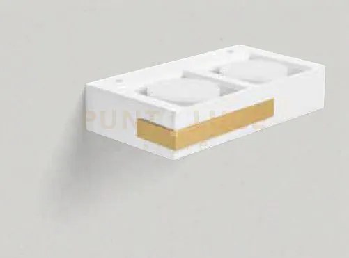 Velia applique a parete 2 luci attacco gx53 ottone 24,2cm h.5cm  in...