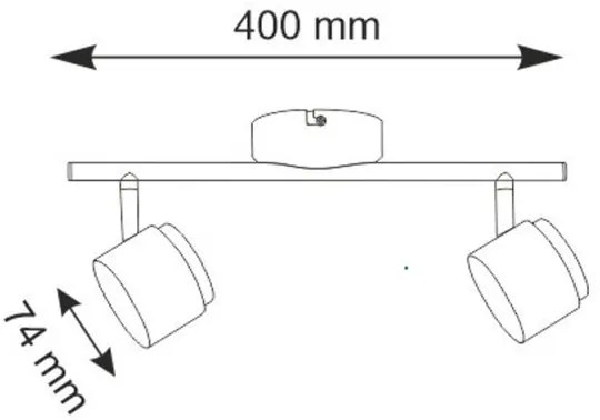 Faretto LED KUBIK 2xLED/4,2W/230V bianco