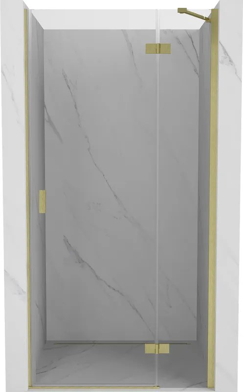 Mexen Mist-H porta doccia battente destra 95 cm, trasparente, oro spazzolato - 8A5-095-000-55-00-P