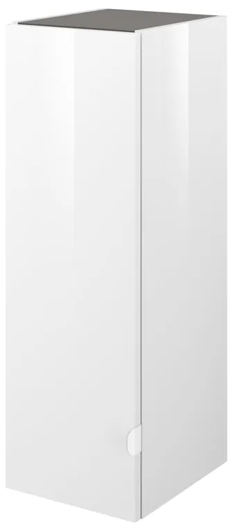 Pensile bagno Neo bianco SENSEA, 1 anta apertura da sinistra P 35 x L 30 x H 90 cm con 2 mensole regolabili