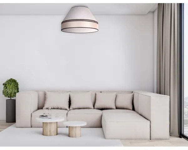 Duolla - Plafoniera AVIGNON 3xE27/15W/230V diametro 60 cm beige