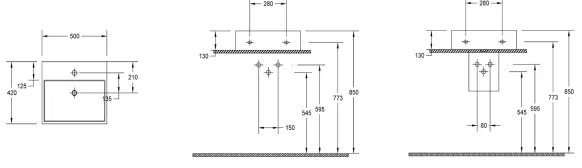 Isvea - Lavabo da appoggio PURITY 50x42 cm ceramica/bianco
