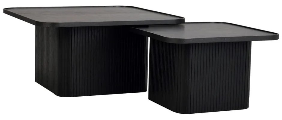 Tavolino in rovere nero 80 x 80 cm Sullivan - Rowico