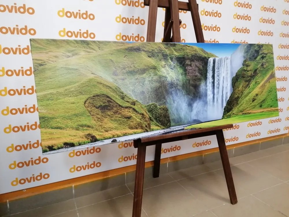 Quadro su tela – Cascata iconica in Islanda