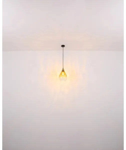 Globo 15786H - Lampadario a sospensione con filo SALVY 1xE27/60W/230V diametro 21 cm arancione