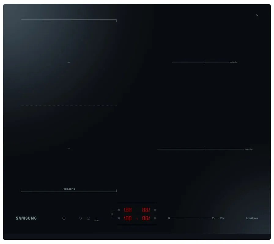 Piano cottura induzione 4 zone L 59 cm NZ64B5046GK SAMSUNG nero