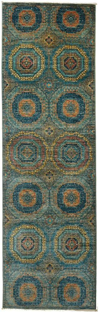Mamluk Tappeto orientale 80x250 Grigio (Pakistan) Annodato A Mano