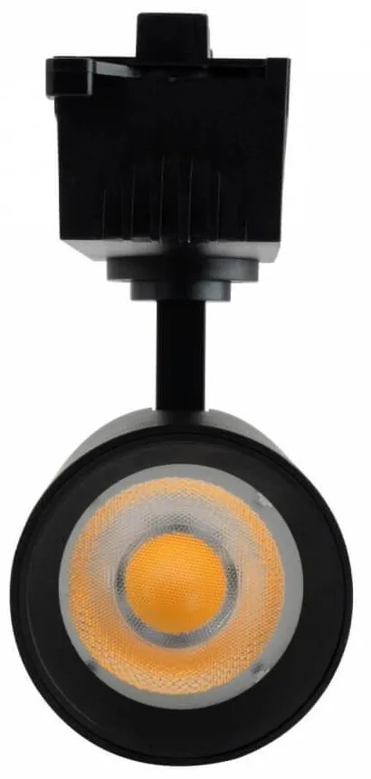 Faro LED 30W Monofase Nero 60° CRI92 no-Flickering - BRIDGELUX LED Colore Bianco Naturale 4.000K