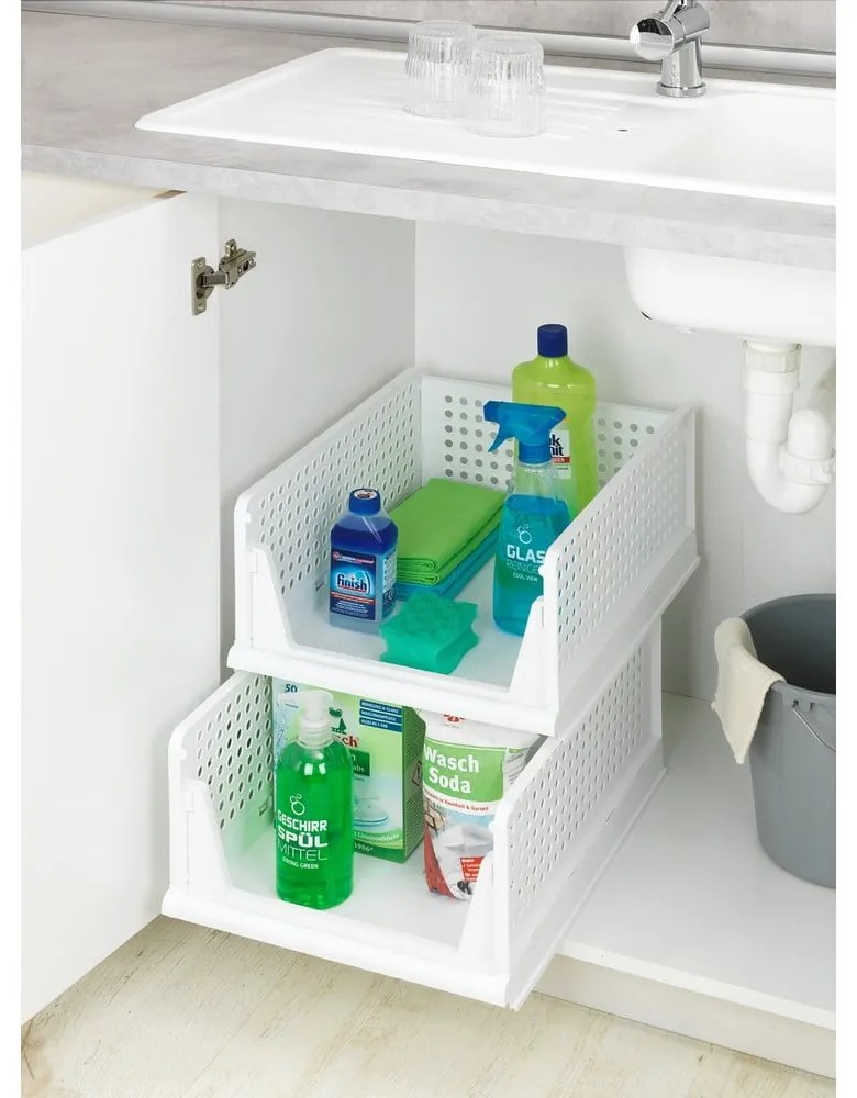 Organizzatori per armadi in plastica in set da 2 - Maximex