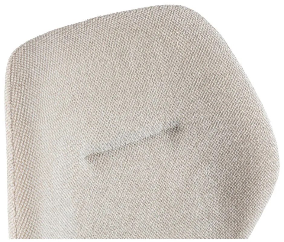 Sedie da pranzo in set color crema in imbottito 4 pz Ansu – Marckeric