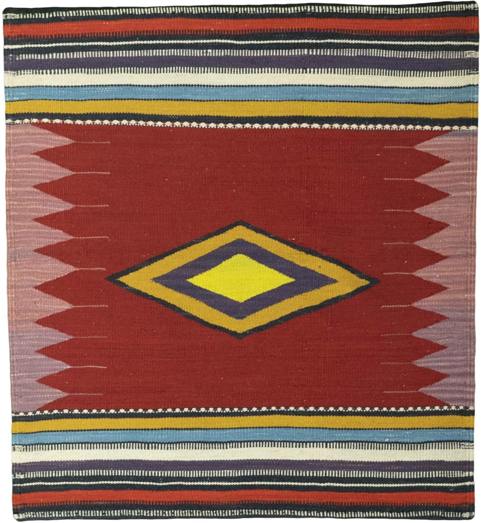 Kilim Tappeto persiano 100x110 (Iran) Tessuto A Mano