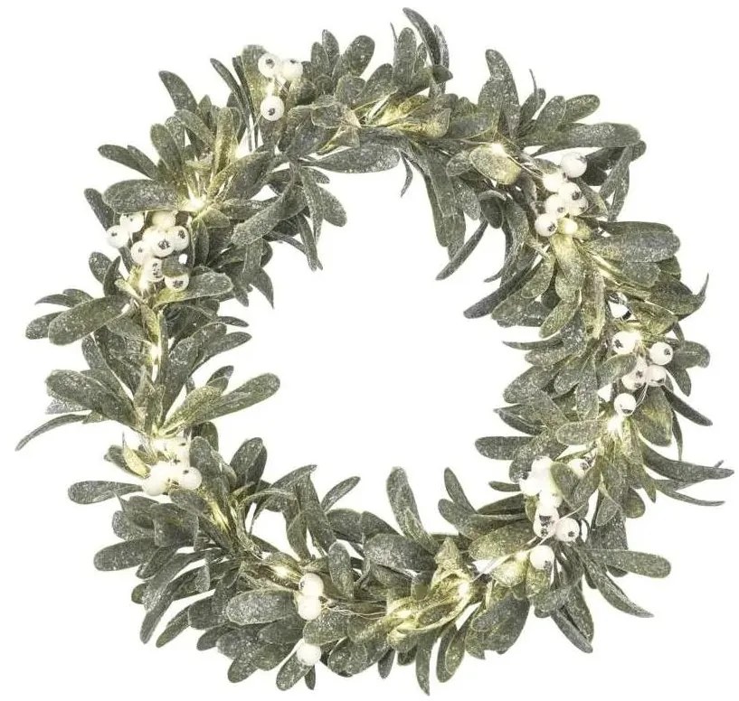 Ghirlanda natalizia con 25 LED, 3xAA, Ø 35 cm