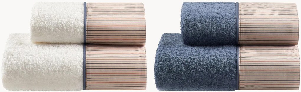 Set di 4 asciugamani in spugna di cotone Garis