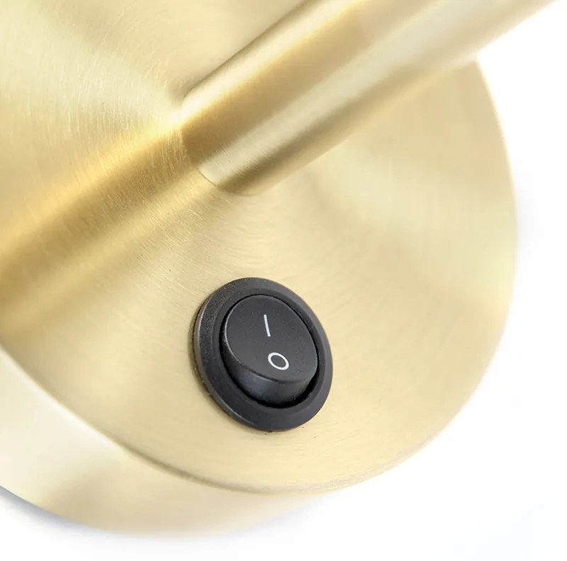 Applique moderna oro 1-luce con interruttore - Combi