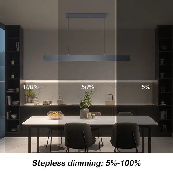 Brilagi - Lampadario a sospensione con filo LED dimmerabile SLIMLINE LED/40W/230V 3000-6000K antracite + +TC