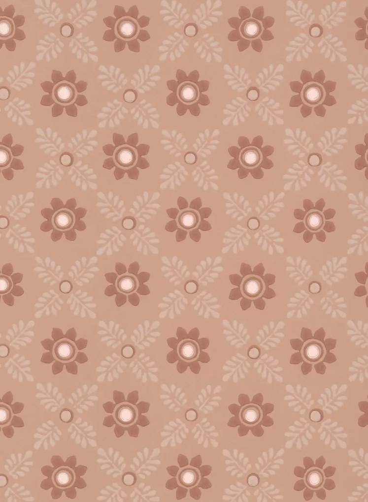 Little Greene Carta da parati Ditsy Block - Masquerade
