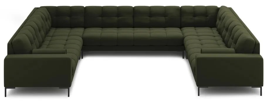 Divano a U angolare verde Bali - Cosmopolitan Design