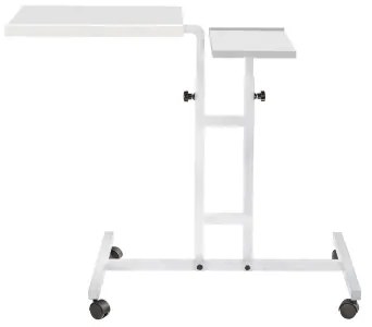 Tavolo regolabile GLEN 87x67 cm bianco