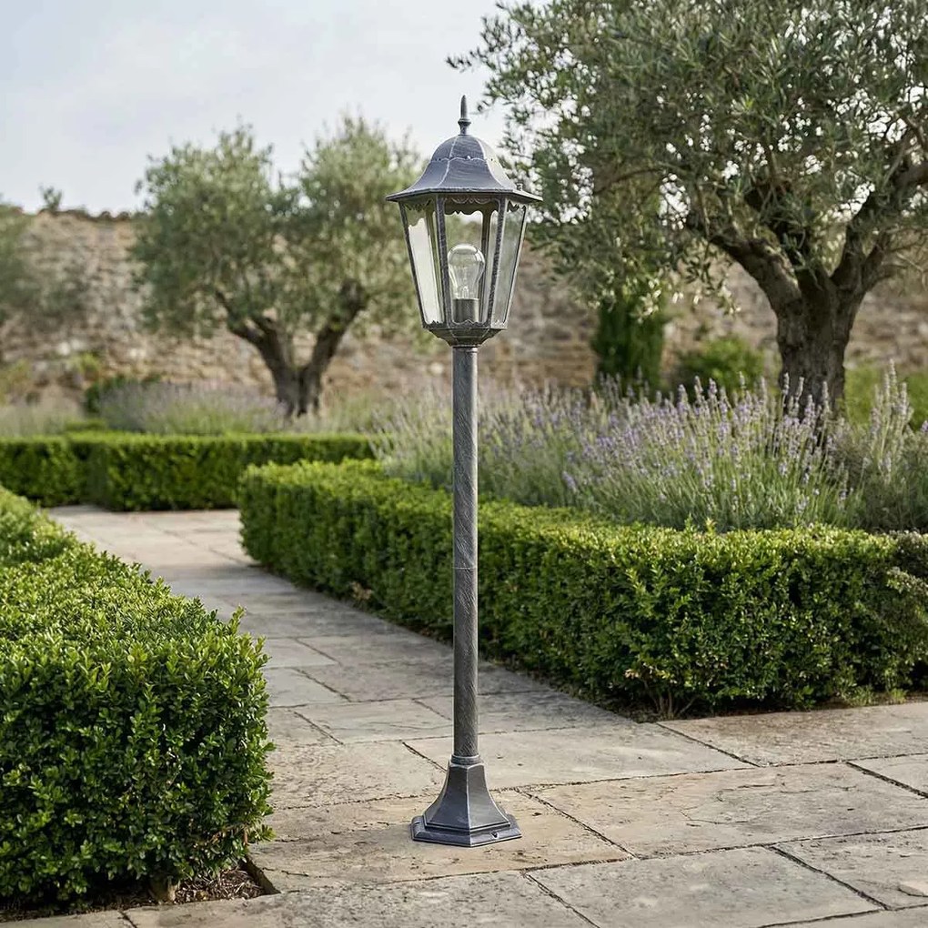 Paletto Lampione Vintage 110cm E27 IP54 Spazzolato - Serie PUCCINI
