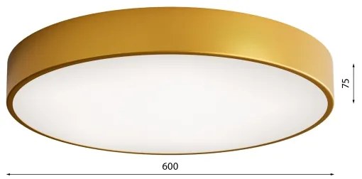 Plafoniera LED CLEO 69W 230V 4000K Ø60 cm oro