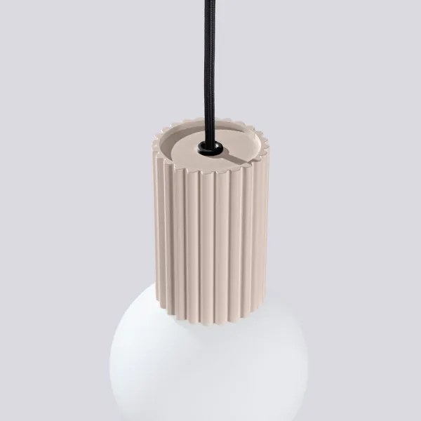 Sollux SL.1744 - Lampadario a sospensione con filo HALO 1xG9/8W/230V diametro 12 cm beige