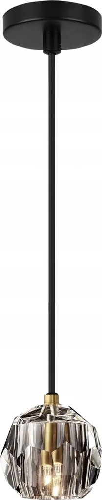 LAMPADA DA SOFFITTO CRISTALLO BLACK  APP586-1CP