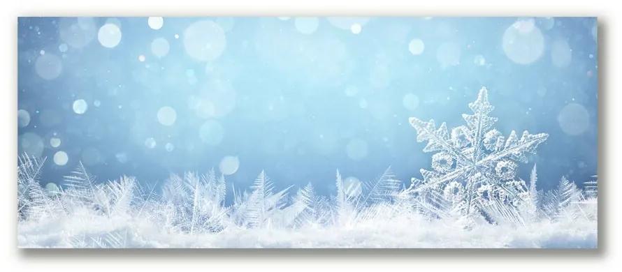 Stampa quadro su tela Fiocchi di neve Inverno Neve 100x50 cm
