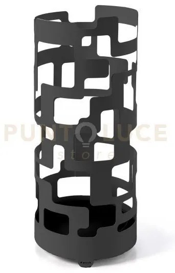 Portaombrelli flofilo nero in ferro  20x50h cm