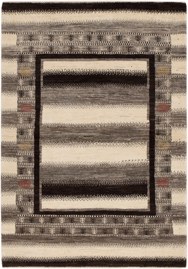 Loribaft Tappeto 120 x 180 Beige (Iran) Annodato A Mano