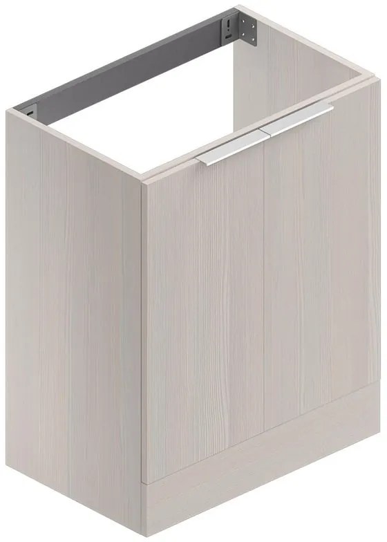 Mobile lavanderia Jnka 2 ante in truciolare legno larice bianco P 45 x L 70 x H 89 cm