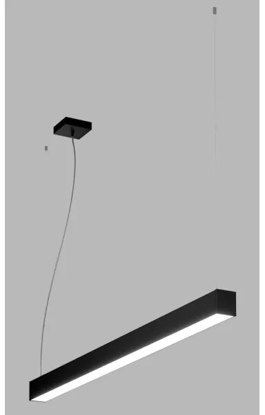 LED2 - Lampadario a LED su una stringa NOLI LED/40W/230V 3000K/3500K/4000K nero