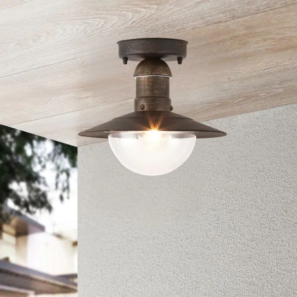 Brilagi - Plafoniera da esterno MOLDE 1xE27/60W IP44 bronzo/patina