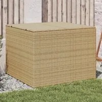 Contenitore da Giardino Beige Misto 291L in Polyrattan 365339