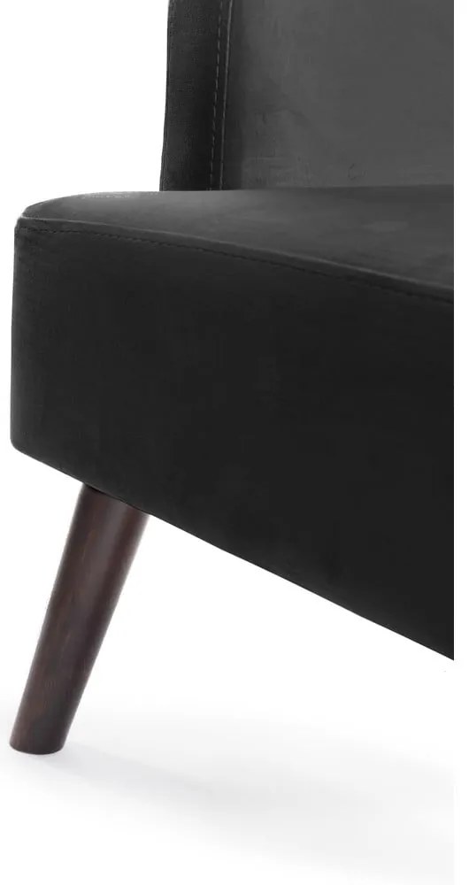 Poltrona in velluto grigio scuro Noemye - Bonami Essentials