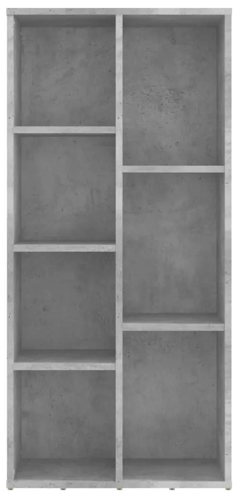 Libreria grigio cemento 50x25x106 cm in truciolato