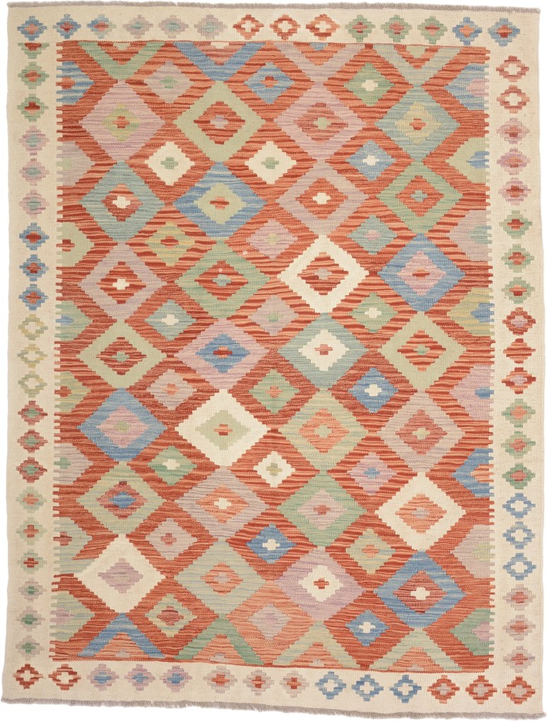 Kilim Tappeto 160x200 (Pakistan) Annodato A Mano