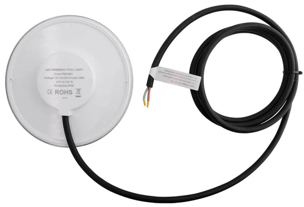 Lampada LED PAR56 Slim 18W 12VAC/DC 120lm/W No Flickering - Ultrasottile Colore Bianco Freddo 5.700K