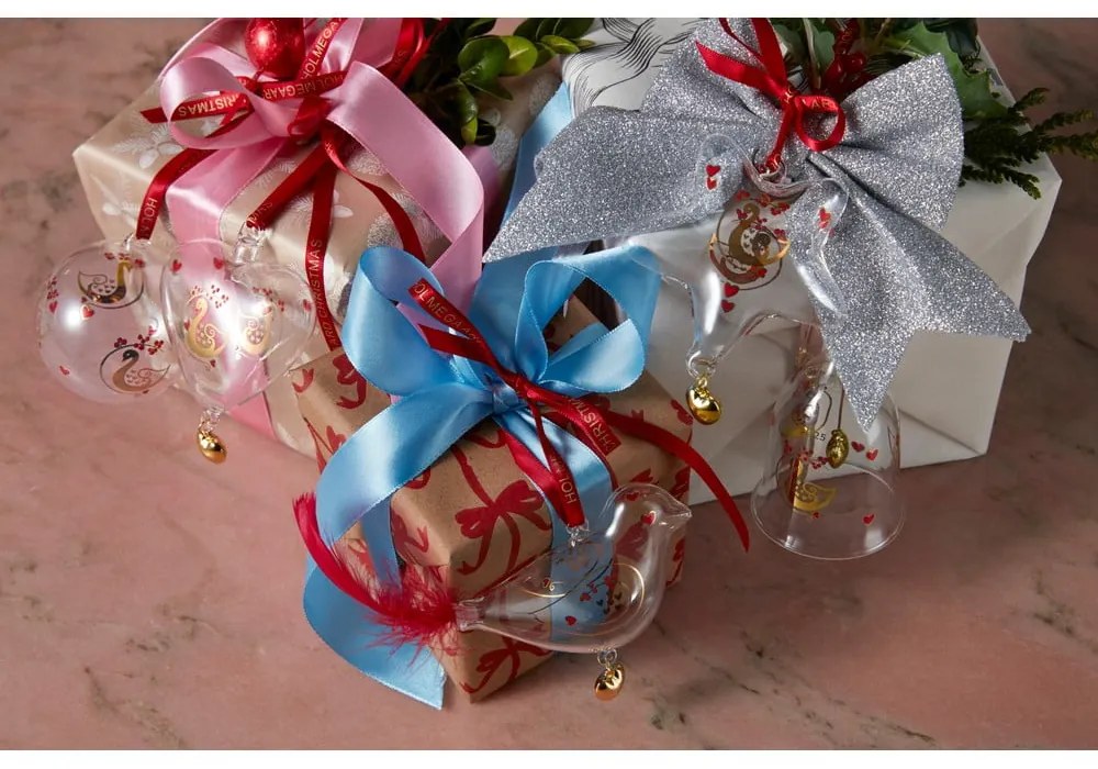 Pallina di Natale in vetro soffiata a mano ø 6,5 cm Ann-Sofi Romme Annual Christmas Bauble 2025 – Holmegaard