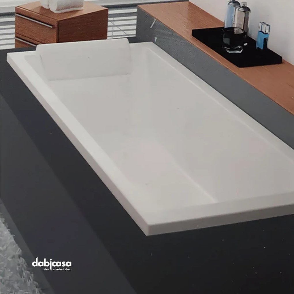 Vasca da incasso Relax Design "Just" in Resina Bianco lucido 70x170