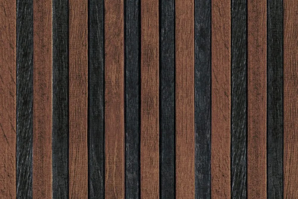 Carta da parati – Motivo di legno scuro
