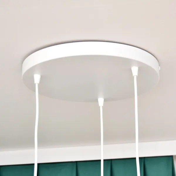 Lampadario a sospensione per bambini STARS 3xE27/15W/230V verde/bianco