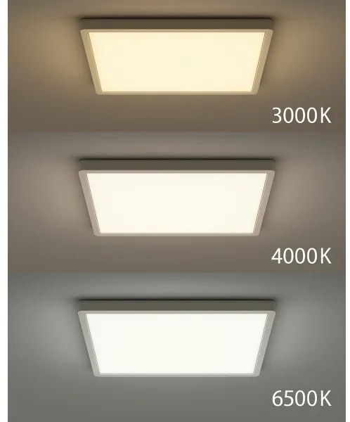 Plafoniera LED/40W/230V 3000/4000/6500K 50x50 cm bianco
